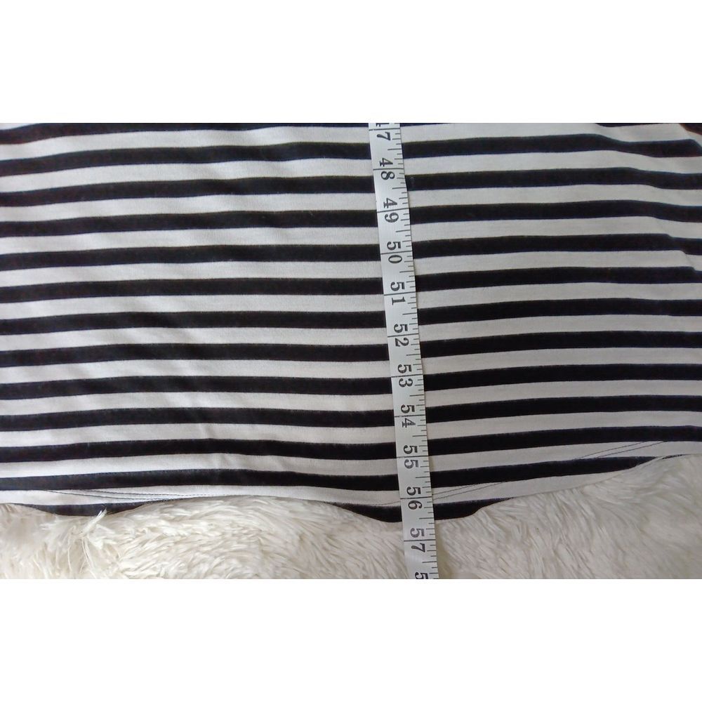 New York & Co Sleeveless Black & White Striped Long/Maxi Dress Sz Small - Picture 6 of 10